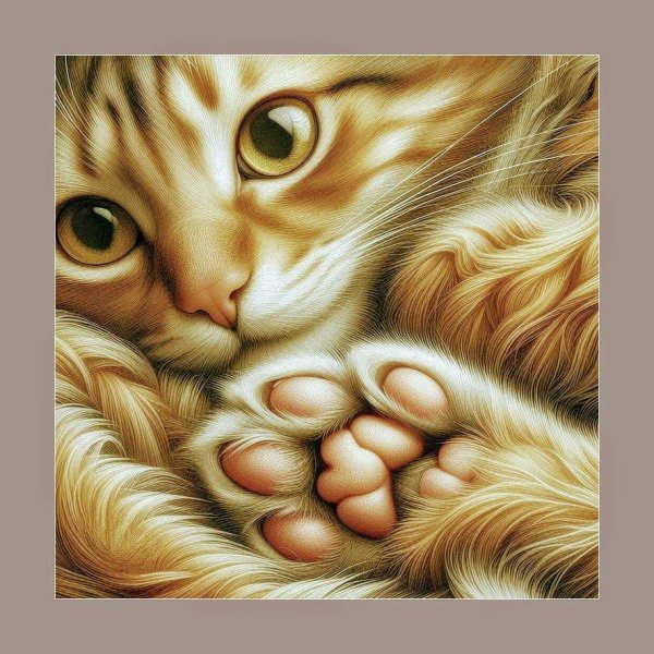 вышивка кот