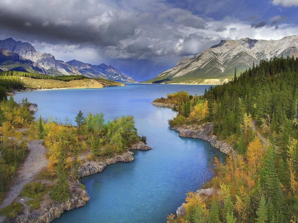 озеро абрахам канада