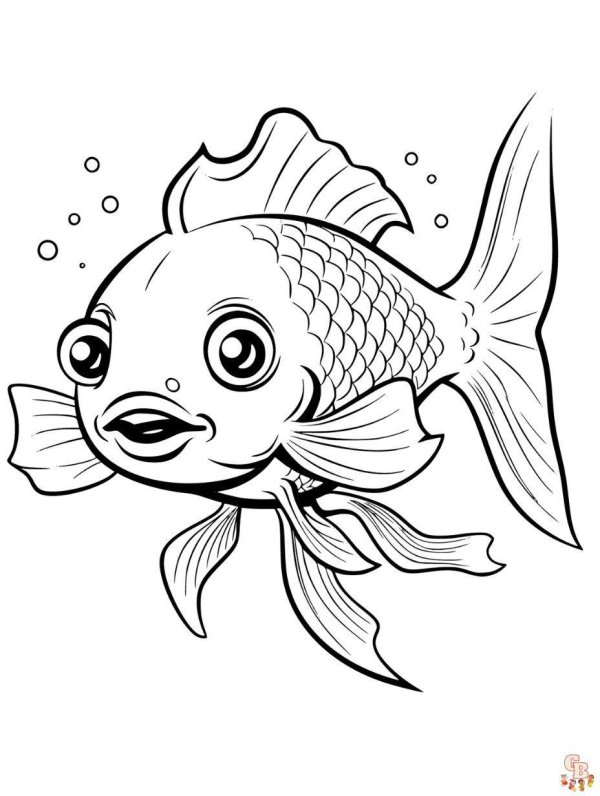 разукрашки рыбки