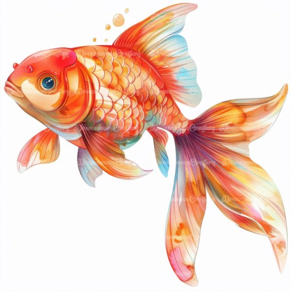 рисунки золотой рыбки