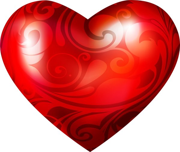 большое красивое сердце