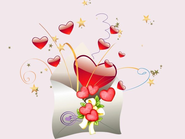 сердечко с поздравлением