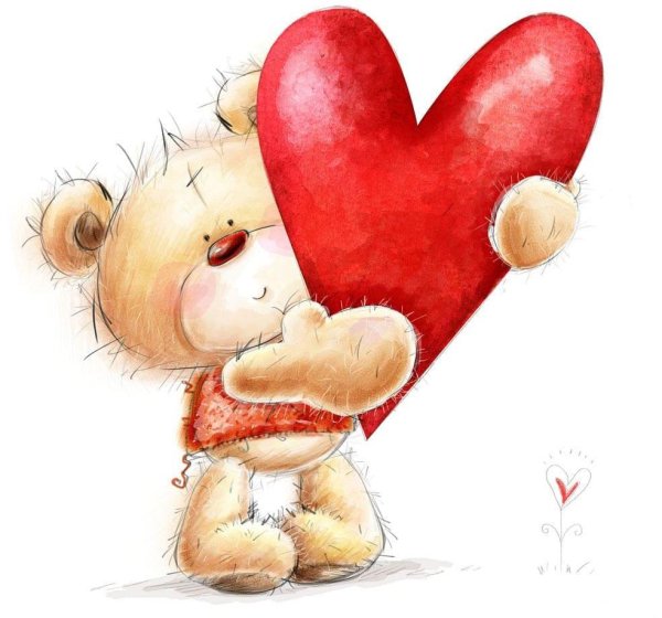 С сердечками мужчине