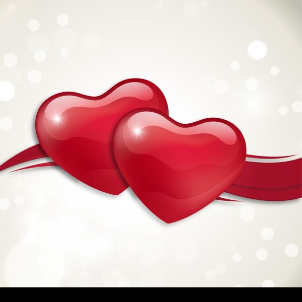 два сердечка