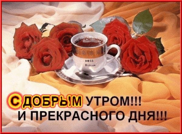 с добрым утром и прекрасным днем