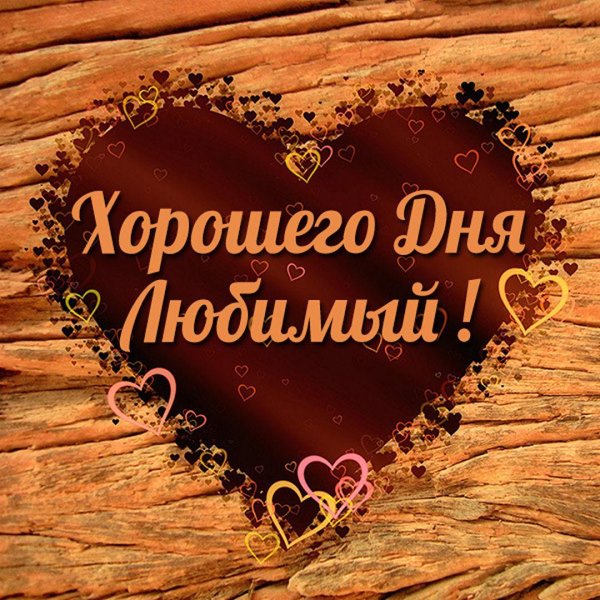 хорошего дня любимый