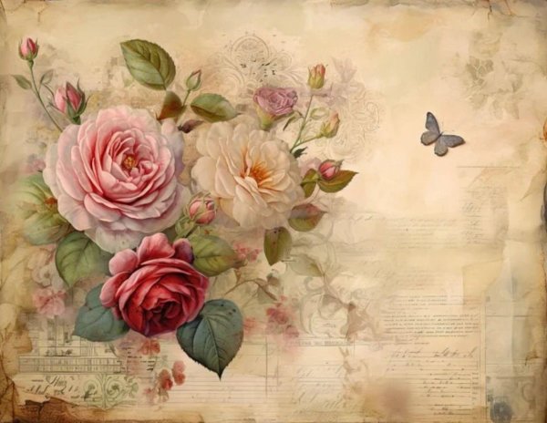 цветы винтаж