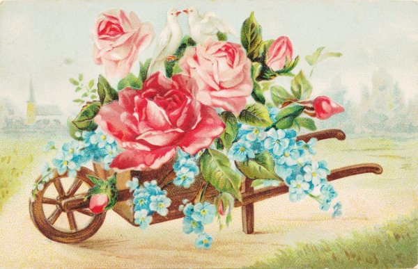 открытка винтажная