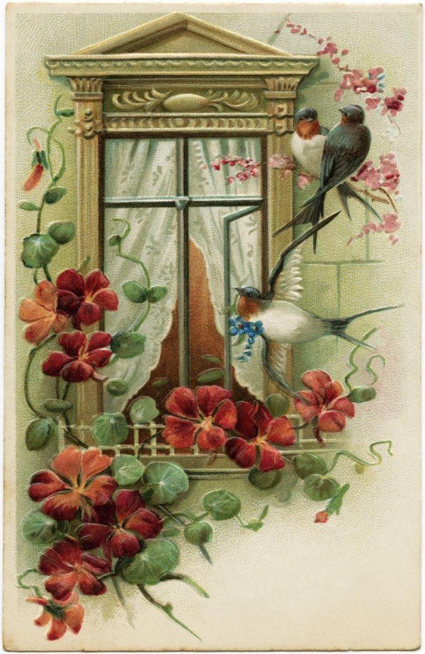 открытка винтажная