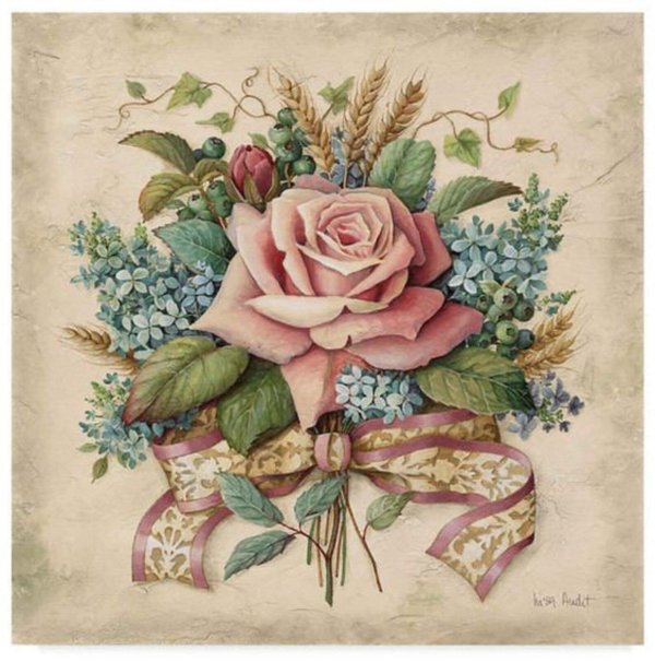 винтажная картина цветок
