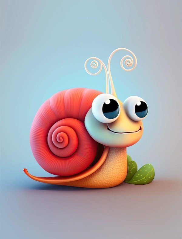 улитка мультяшная