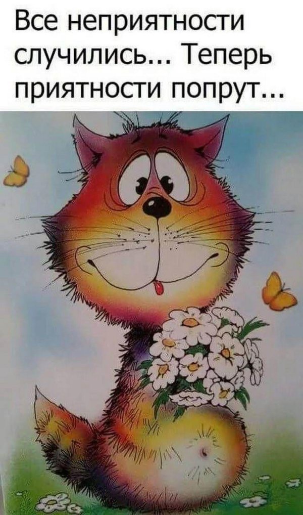 все неприятности случились теперь приятности попрут