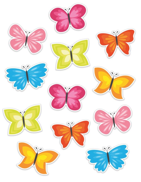 бабочка разноцветная