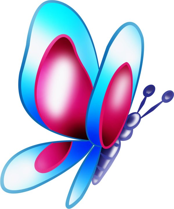 бабочки мультяшные