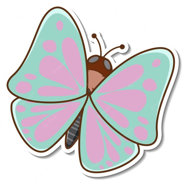 стикер бабочка