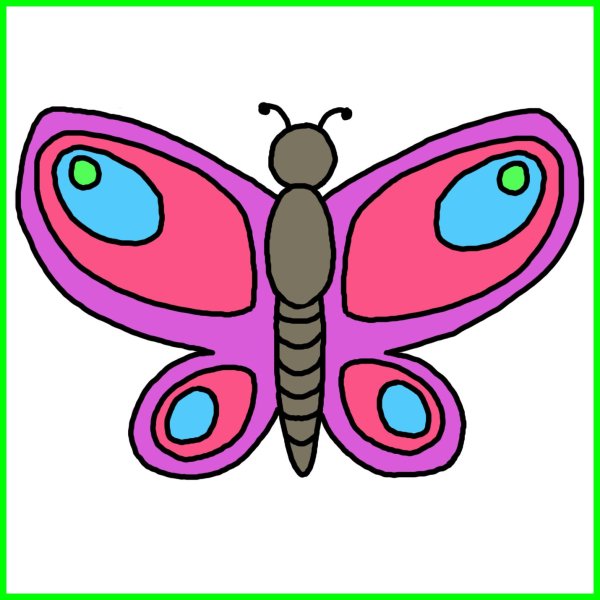 рисунки бабочек