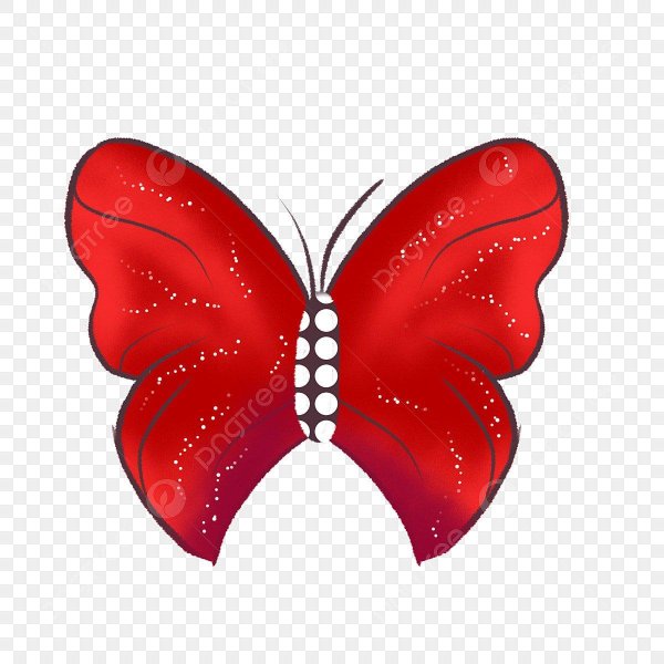 бабочки красные для печати