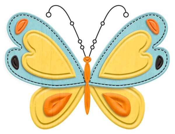 бабочки для аппликации шаблоны цветные