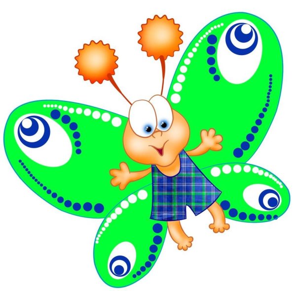 бабочки мультяшные