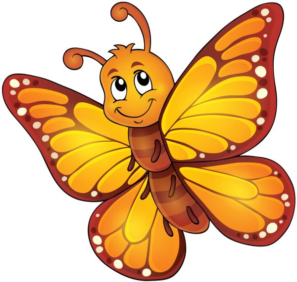 бабочки мультяшные