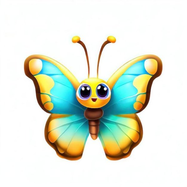 бабочки мультяшные