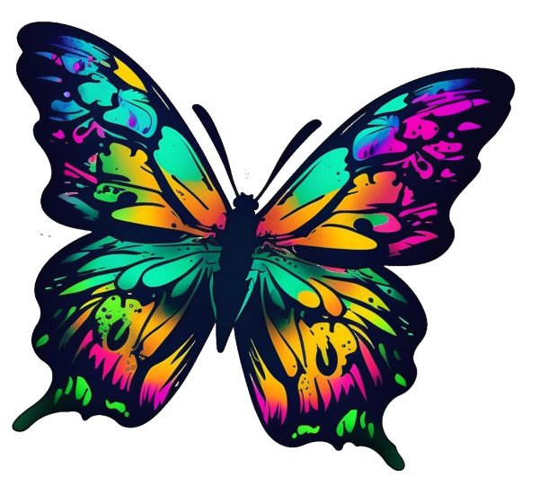 красочная бабочка