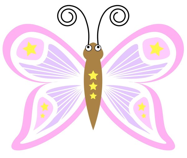 бабочки мультяшные