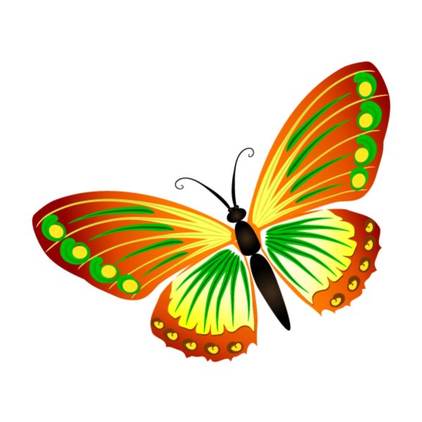 бабочка мультяшный