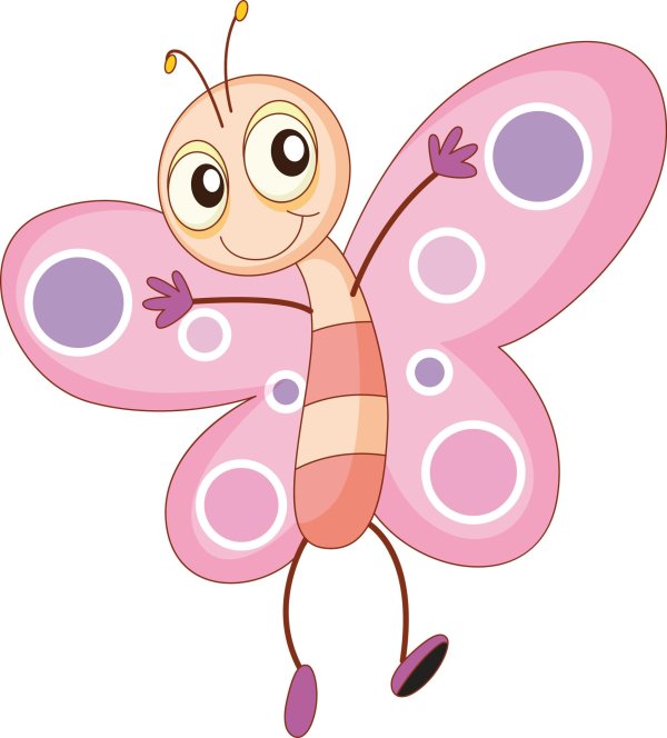 бабочки мультяшки
