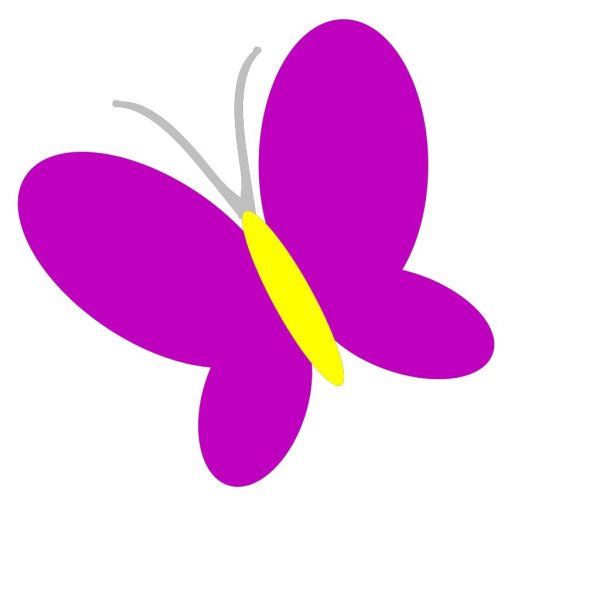 бабочка фиолетовая