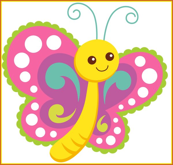 бабочки мультяшные