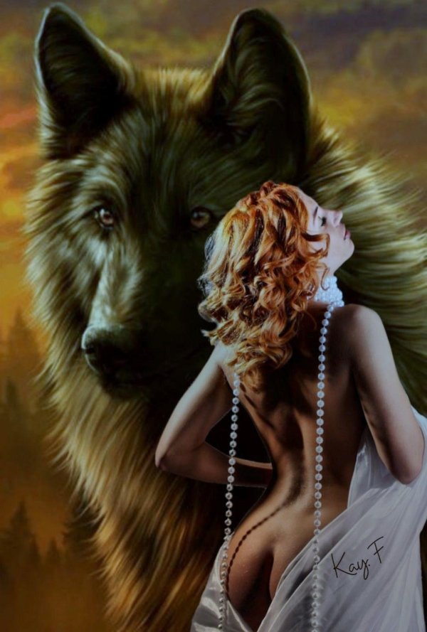 женщина волчица