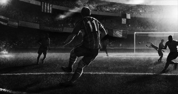 футбольное поле арт