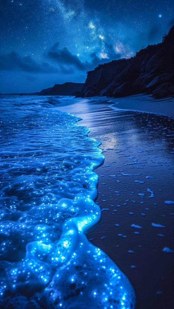 ocean at night