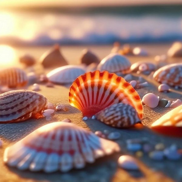 красивая ракушка
