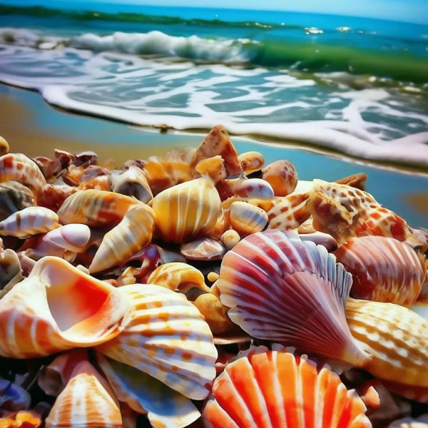 красивая ракушка