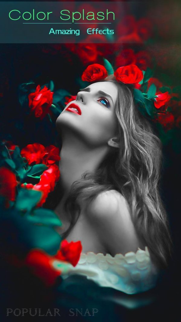 девушка в розах