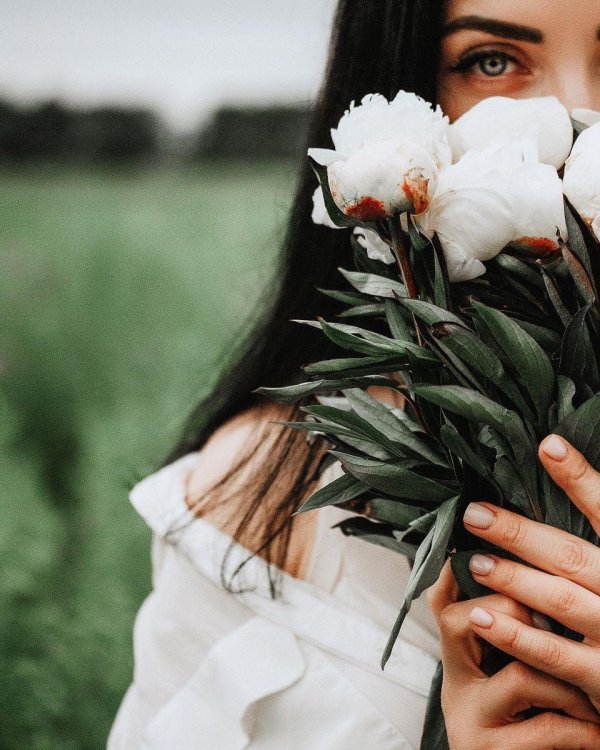 фотосессия с пионами