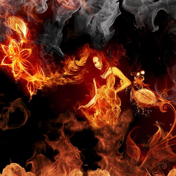 огненные цветы