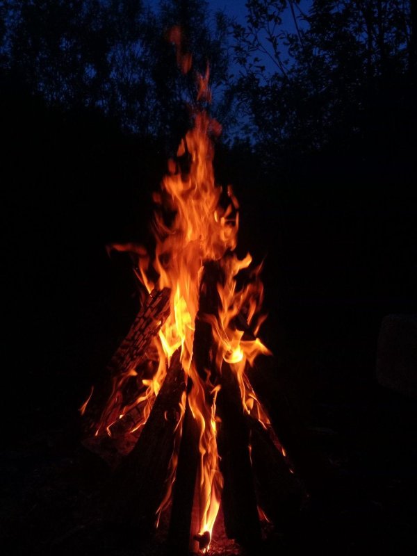 пламя костра