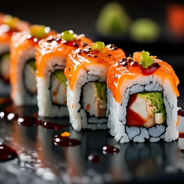 суши красивые