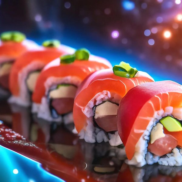 красивая подача роллов