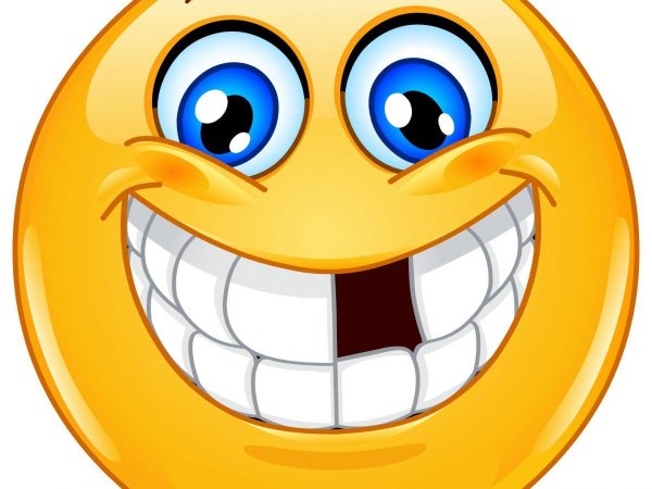 улыбается смайлик