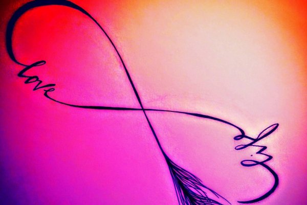 эскиз тату бесконечность