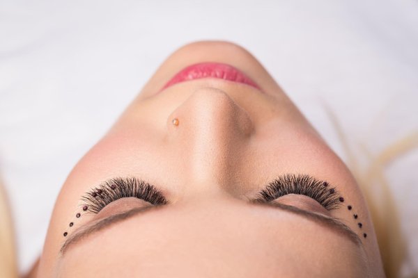 нарощенные ресницы