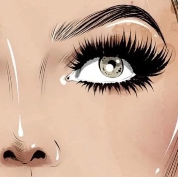 ресницы мультяшные