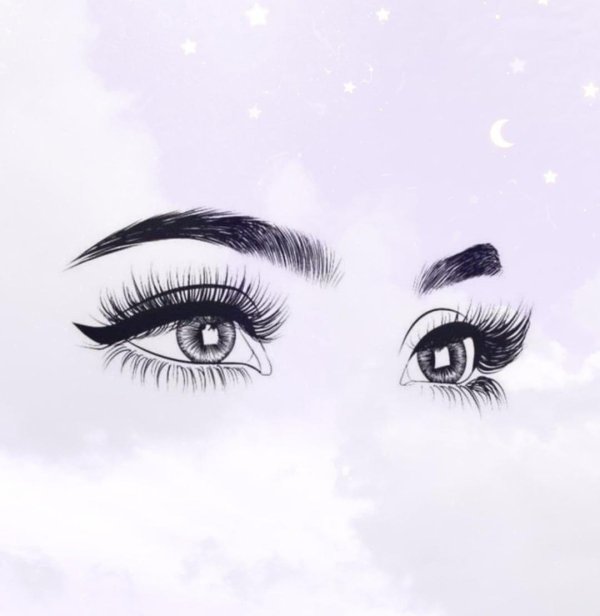 ресницы силуэт