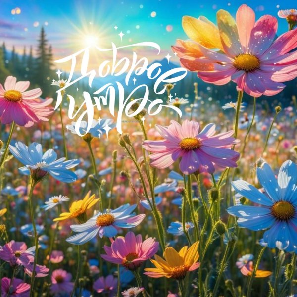 летние открытки доброе утро