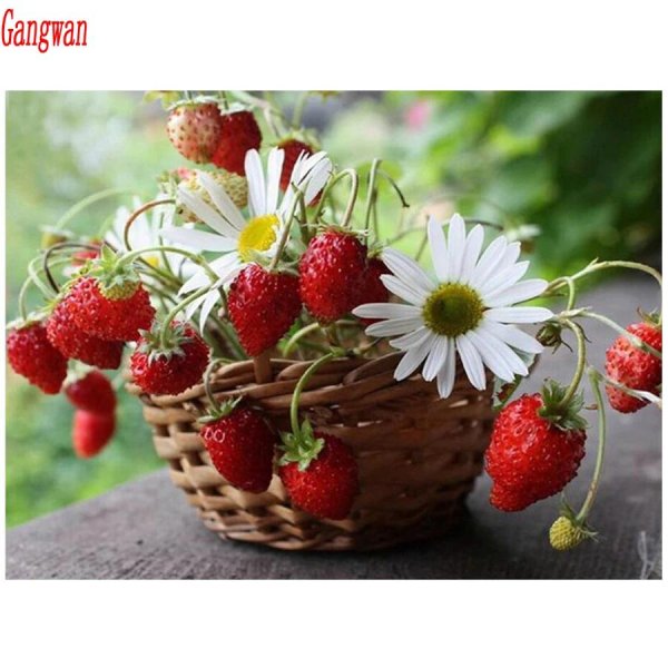 алмазная мозаика земляника