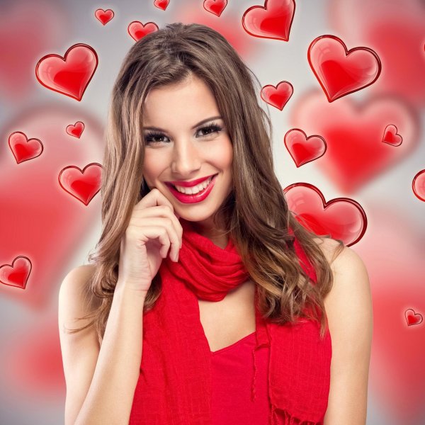 влюбленная девушка